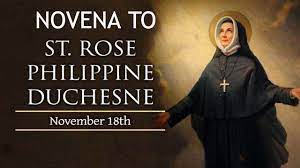 St Rose Philippine Duchesne Novena 